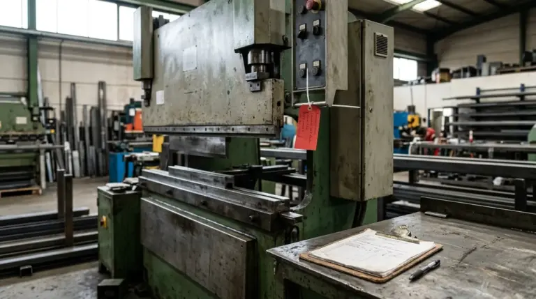 Il riparo della pressa era stato rimosso da mesi